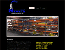 Tablet Screenshot of maverickoilfield.com